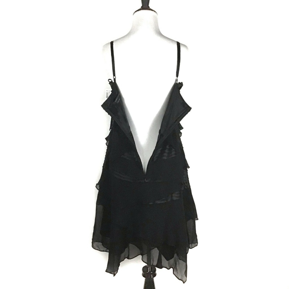 BCBGMaxAzria 100% Silk Tiered Dress Large NWT! - Picture 6 of 8